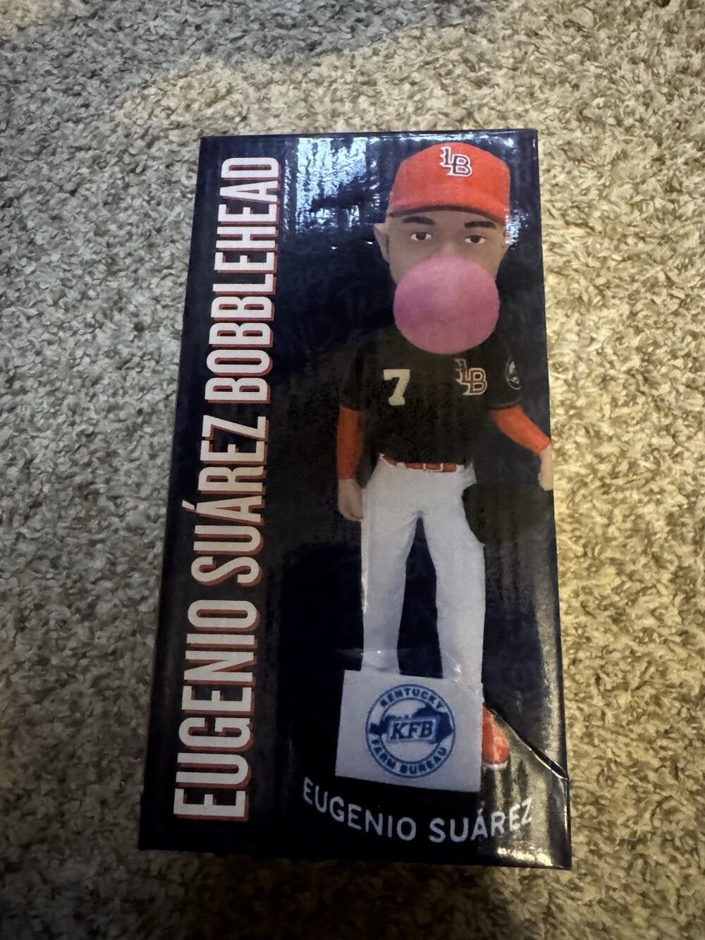 2019 Eugenio Suarez Bubblehead Louisville Bats KFB SGA Bobblehead New Box